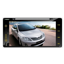 2DIN lecteur DVD de voiture digne des Toyota Corolla universelle tactile 6,95" RAV4 Hilux 200 * 100cm avec système de Navigation GPS Radio Bluetooth stéréo TV